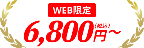 web限定6,800円（税込）～