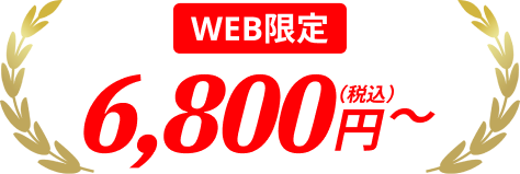 web限定6,800円（税込）～