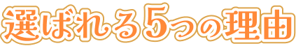 選ばれる5つの理由